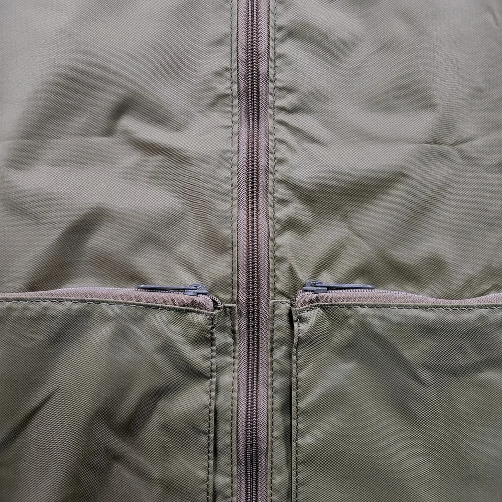 Vtg Hartmann Garment Bag Ballistic Nylon Leather Trim Travel Fold Business